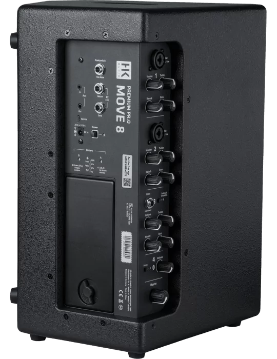  HK AUDIO MOVE8 Altavoz a pilas - amplificador de 2 vías de 8"/1" de 60W versátil|MusicGoodDeal 