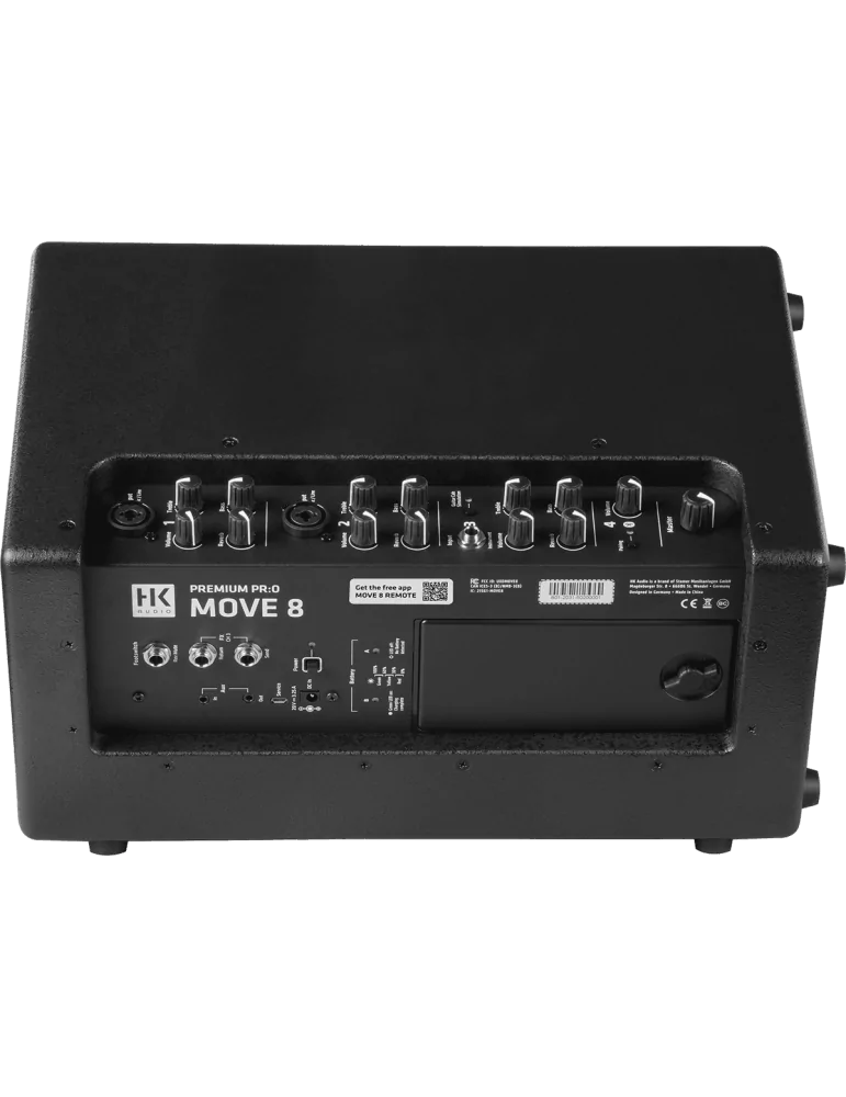  HK AUDIO MOVE8 Altavoz a pilas - amplificador de 2 vías de 8"/1" de 60W versátil|MusicGoodDeal 