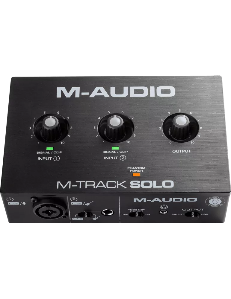  M-AUDIO MTRACK-SOLO 2 canales, 1 entrada combo + entrada de instrumento/línea|MusicGoodDeal 