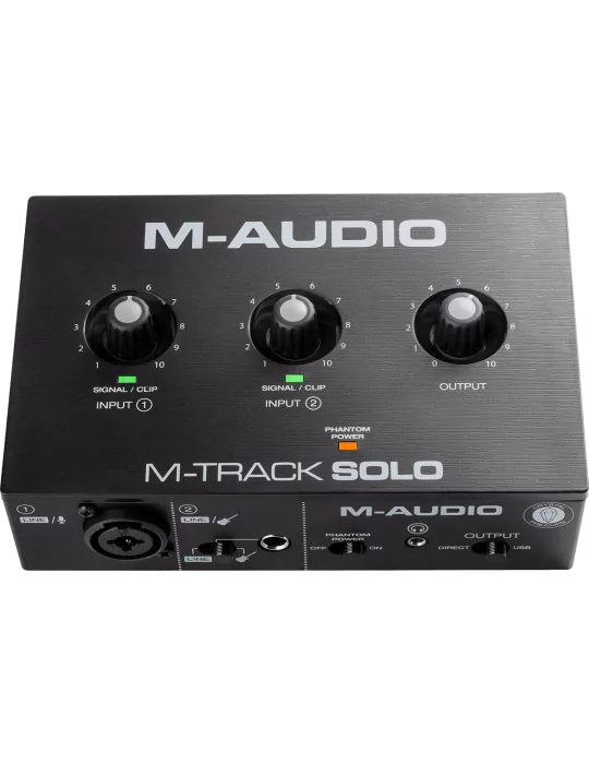  M-AUDIO MTRACK-SOLO 2 canales, 1 entrada combo + entrada de instrumento/línea|MusicGoodDeal 