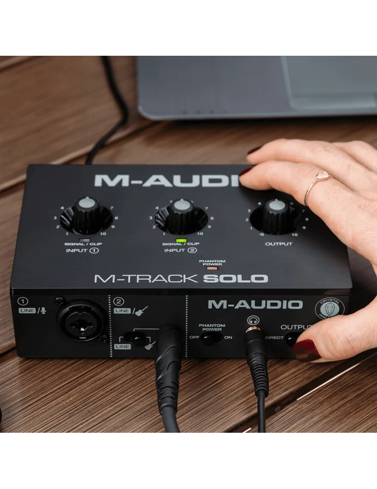  M-AUDIO MTRACK-SOLO 2 canales, 1 entrada combo + entrada de instrumento/línea|MusicGoodDeal 