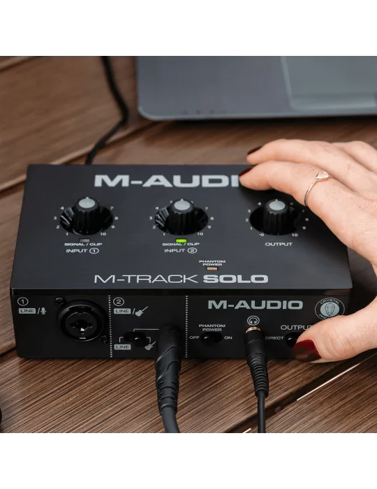  M-AUDIO MTRACK-SOLO 2 canales, 1 entrada combo + entrada de instrumento/línea|MusicGoodDeal 