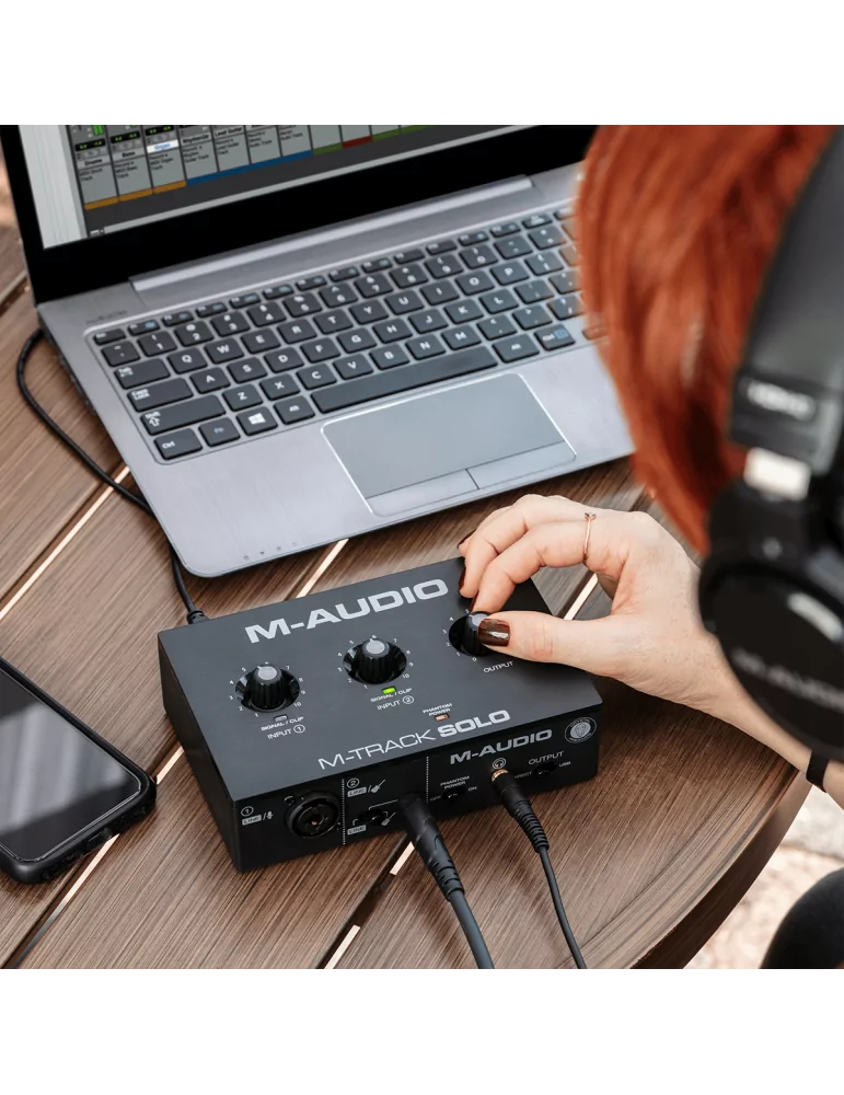  M-AUDIO MTRACK-SOLO 2 canales, 1 entrada combo + entrada de instrumento/línea|MusicGoodDeal 