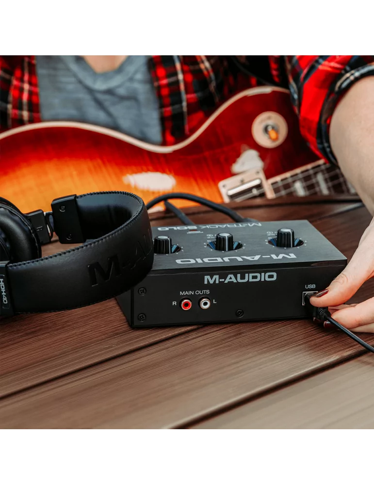  M-AUDIO MTRACK-SOLO 2 canales, 1 entrada combo + entrada de instrumento/línea|MusicGoodDeal 