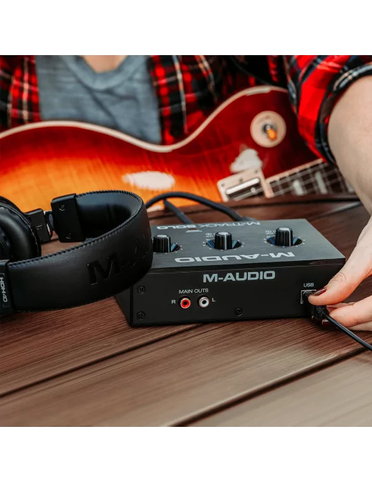  M-AUDIO MTRACK-SOLO 2 canales, 1 entrada combo + entrada de instrumento/línea|MusicGoodDeal 