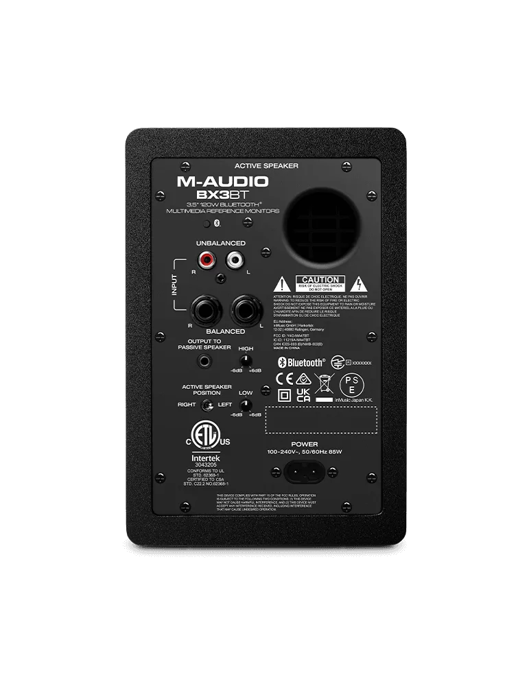  M-AUDIO BX3D4-BT 2-way 3.5" 120W Bluetooth (pair)|MusicGoodDeal 