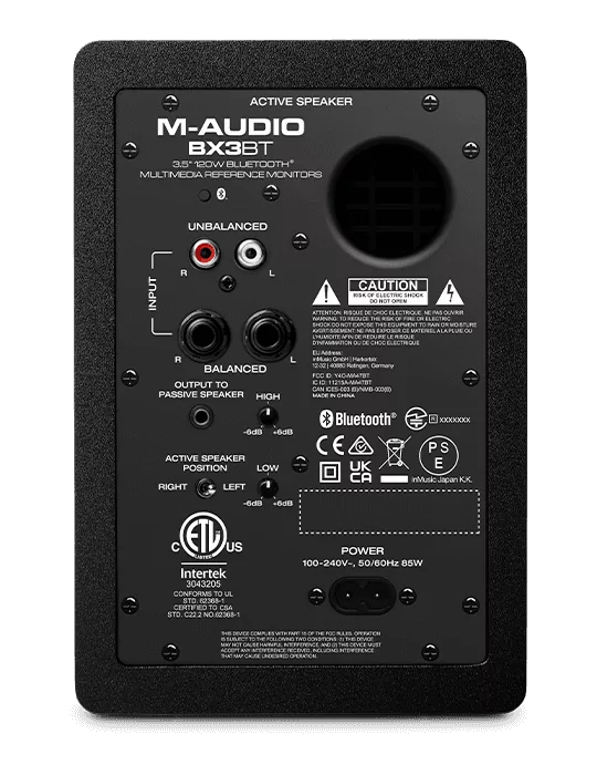  M-AUDIO BX3D4-BT 2-way 3.5" 120W Bluetooth (pair)|MusicGoodDeal 