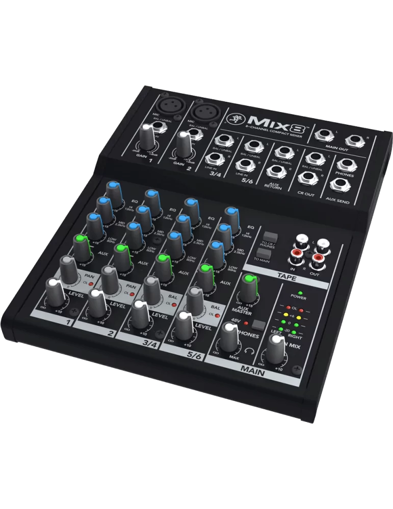  MACKIE MIX8 MIX - Compact 8 channel, 10 input|MusicGoodDeal 