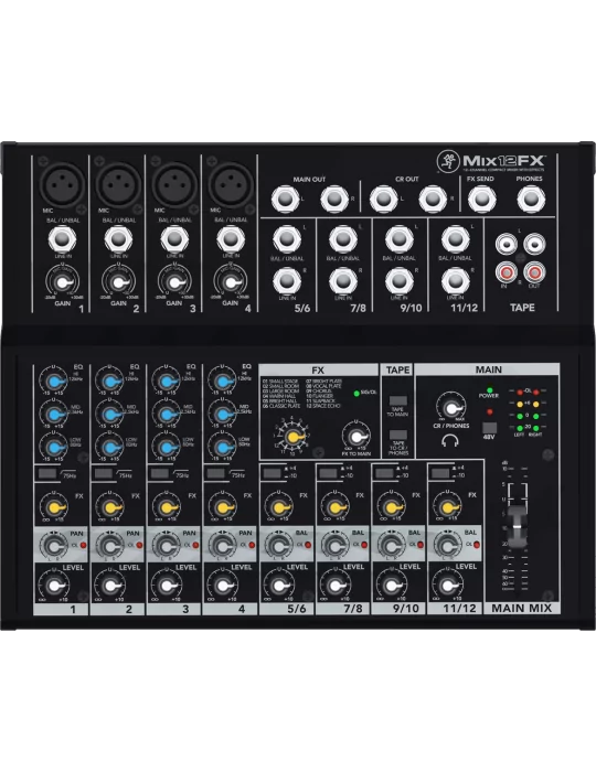  MACKIE MIX12FX MIX - 12 channels, 18 inputs + effects|MusicGoodDeal 