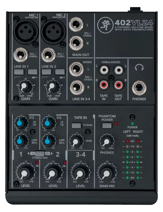  MACKIE 402-VLZ4 VLZ4 - 4 canales ultracompactos|MusicGoodDeal 