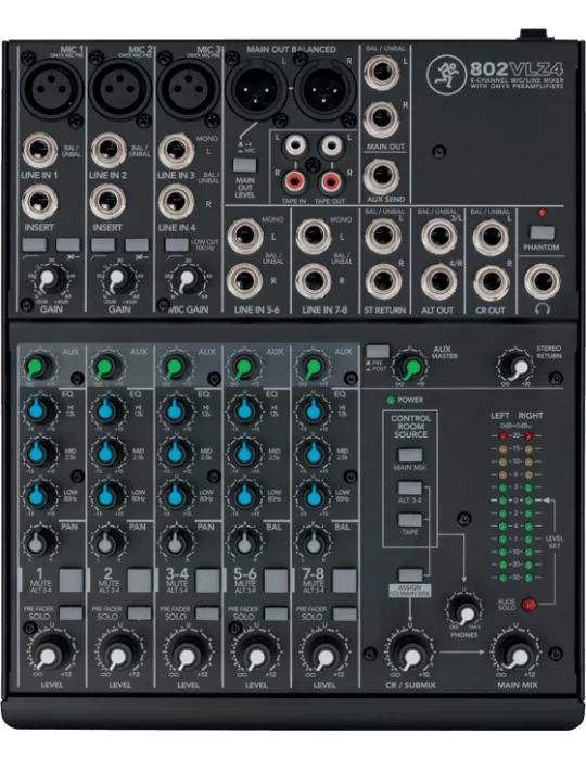  MACKIE 802-VLZ4 VLZ4 - Ultra-compact 8 channel|MusicGoodDeal 
