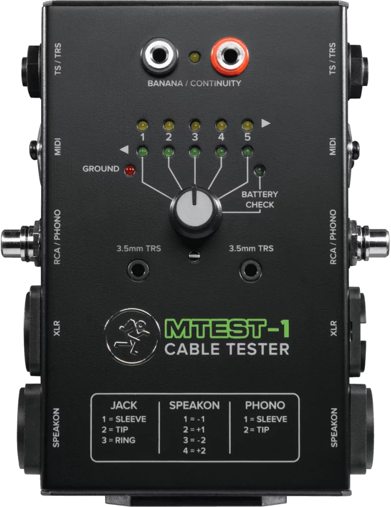  MACKIE MTEST-1 Cable tester|MusicGoodDeal 