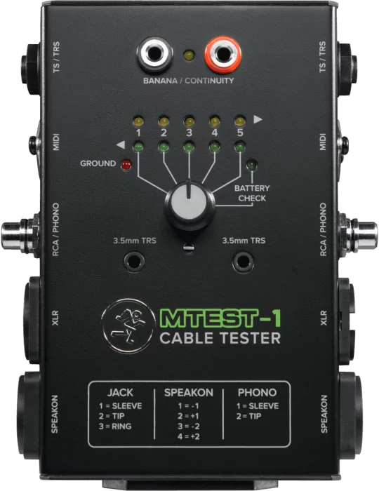  MACKIE MTEST-1 Cable tester|MusicGoodDeal 