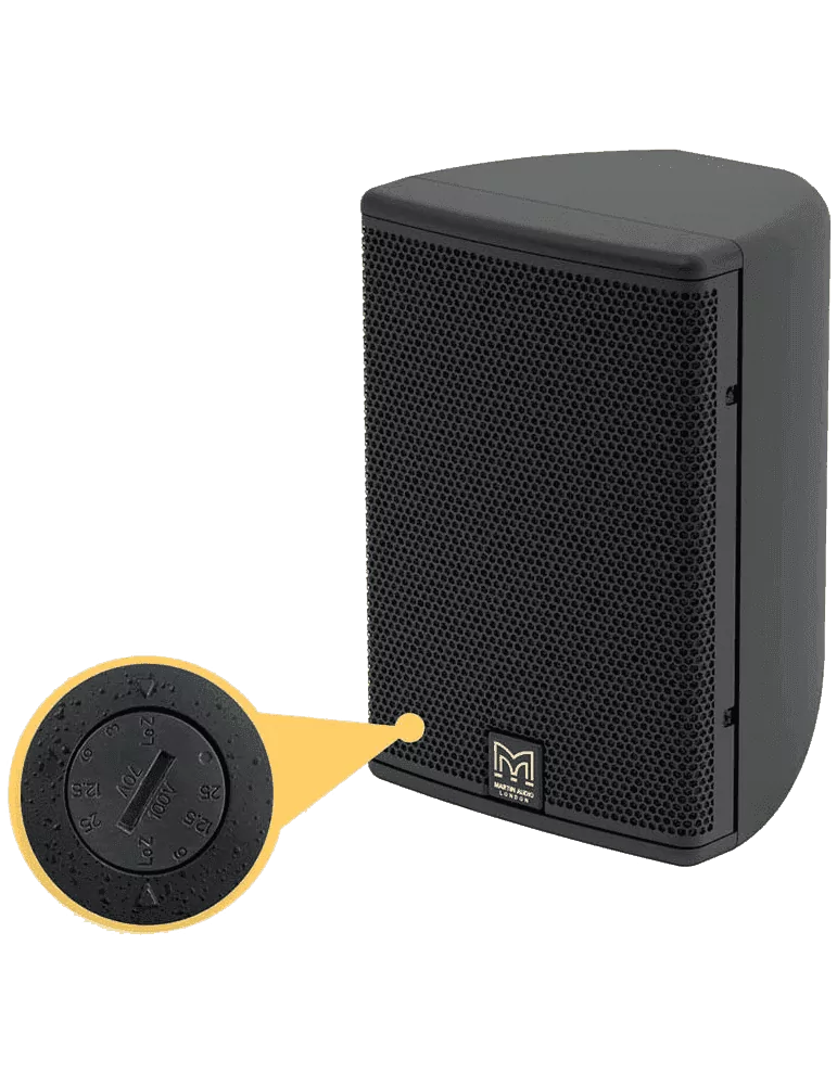 MARTIN AUDIO CDD5BTX-WR Tropicalized speakers - 5"/0.7" switchable coaxial 100v black|MusicGoodDeal 