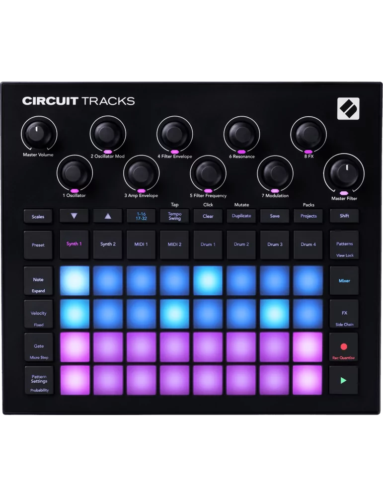  NOVATION CIRCUIT-TRKS Groove box with RGB matrix|MusicGoodDeal 