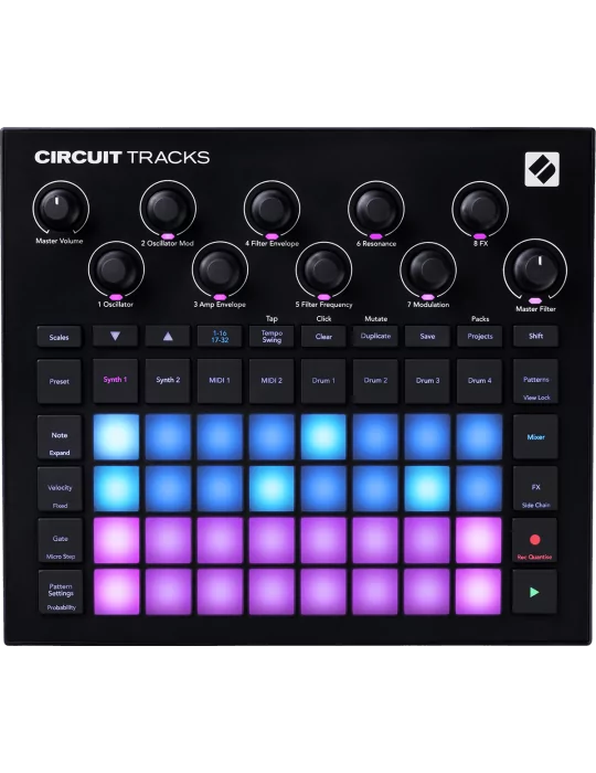  NOVATION CIRCUIT-TRKS Groove box with RGB matrix|MusicGoodDeal 