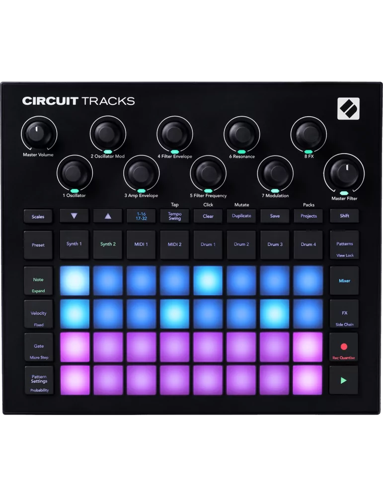  NOVATION CIRCUIT-TRKS Groove box with RGB matrix|MusicGoodDeal 