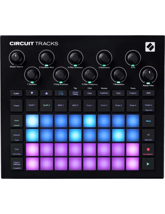  NOVATION CIRCUIT-TRKS Groove box with RGB matrix|MusicGoodDeal 