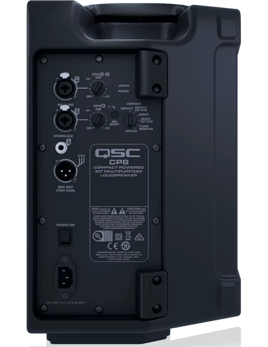  QSC CP8 Altavoces - Activos de 2 vías 1 x 8" 500W RMS|MusicGoodDeal 