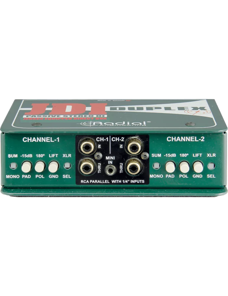  RADIAL ENGINEERING JDI-DUPLEX Direct boxes - 2 channel passive D.I.|MusicGoodDeal 
