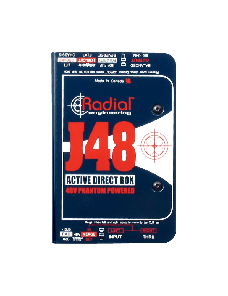  RADIAL ENGINEERING J48 Direct boxes - Active D.I.|MusicGoodDeal 