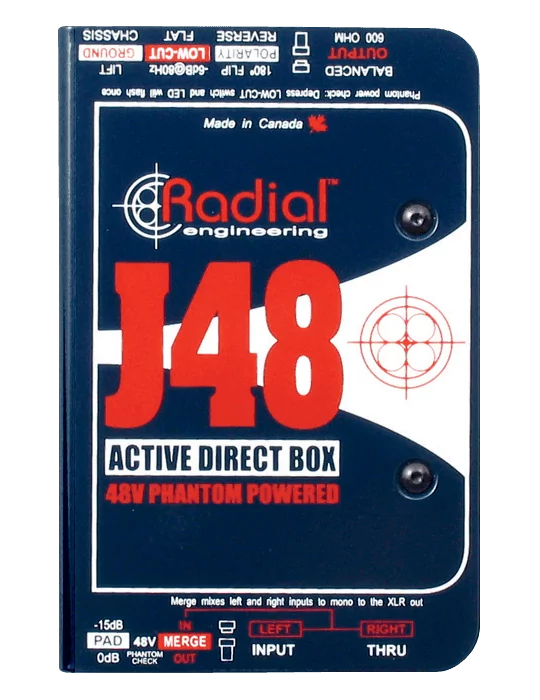  RADIAL ENGINEERING J48 Direct boxes - Active D.I.|MusicGoodDeal 