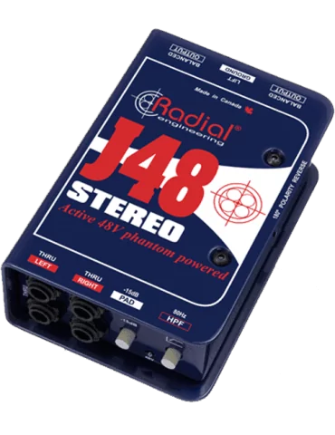  RADIAL ENGINEERING J48-STEREO Direct boxes - Active stereo D.I.|MusicGoodDeal 