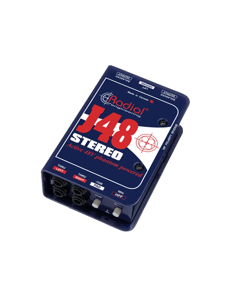  RADIAL ENGINEERING J48-STEREO Direct boxes - Active stereo D.I.|MusicGoodDeal 