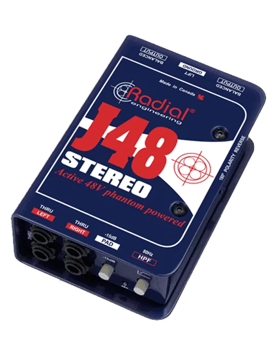  RADIAL ENGINEERING J48-STEREO Direct boxes - Active stereo D.I.|MusicGoodDeal 