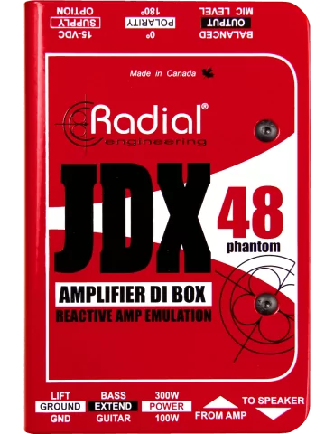  RADIAL ENGINEERING JDX Direct boxes - Active I.D. / HP simulator|MusicGoodDeal  2