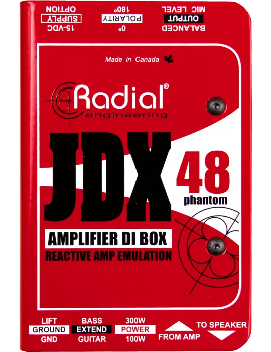  RADIAL ENGINEERING JDX Direct boxes - Active I.D. / HP simulator|MusicGoodDeal 