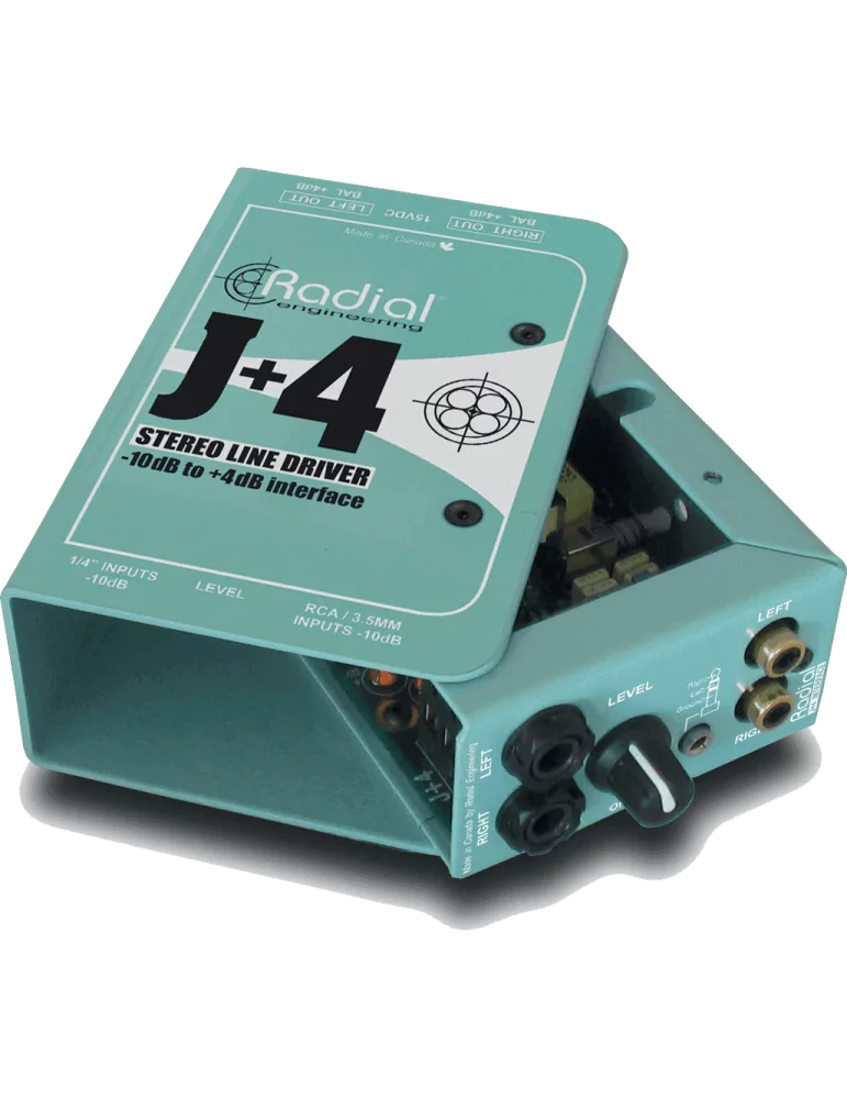  RADIAL ENGINEERING J+4 Direct boxes - Stereo converter - 10/+4dB|MusicGoodDeal 