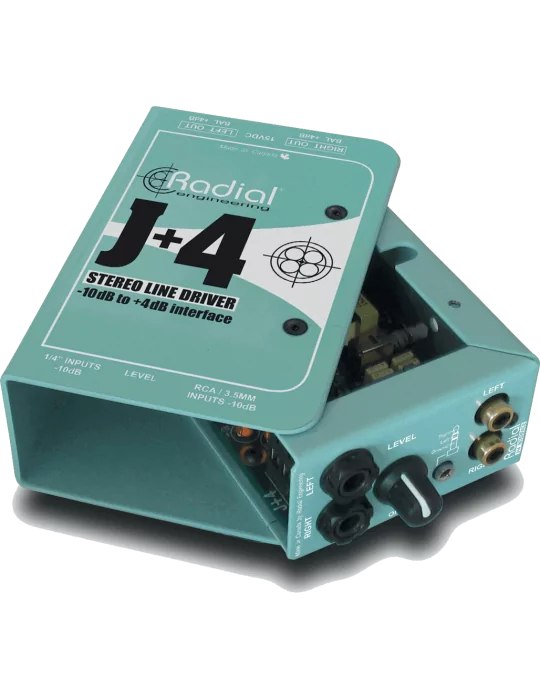  RADIAL ENGINEERING J+4 Direct boxes - Stereo converter - 10/+4dB|MusicGoodDeal 