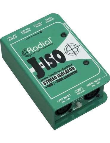  RADIAL ENGINEERING J-ISO Direct boxes - Stereo converter +4/-10dB|MusicGoodDeal 