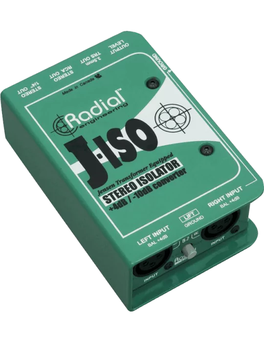  RADIAL ENGINEERING J-ISO Direct boxes - Stereo converter +4/-10dB|MusicGoodDeal 