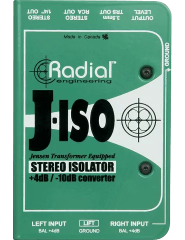 RADIAL ENGINEERING J-ISO Direct boxes - Stereo converter +4/-10dB|MusicGoodDeal  2