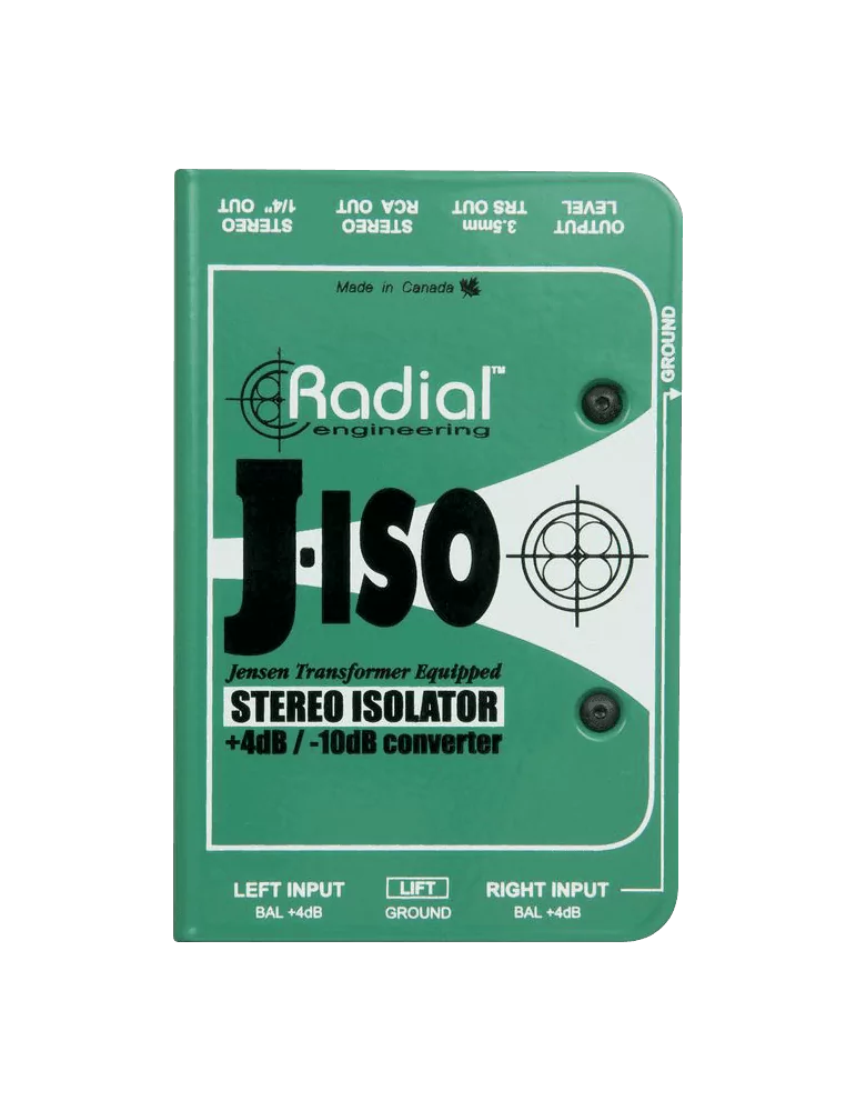  RADIAL ENGINEERING J-ISO Direct boxes - Stereo converter +4/-10dB|MusicGoodDeal 