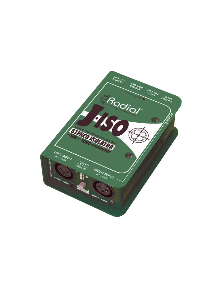  RADIAL ENGINEERING J-ISO Direct boxes - Stereo converter +4/-10dB|MusicGoodDeal 