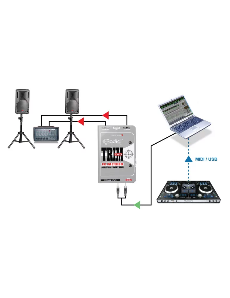  RADIAL ENGINEERING TRIM-TWO Direktwahlboxen - D.I. für Computer oder Smartphone|MusicGoodDeal 
