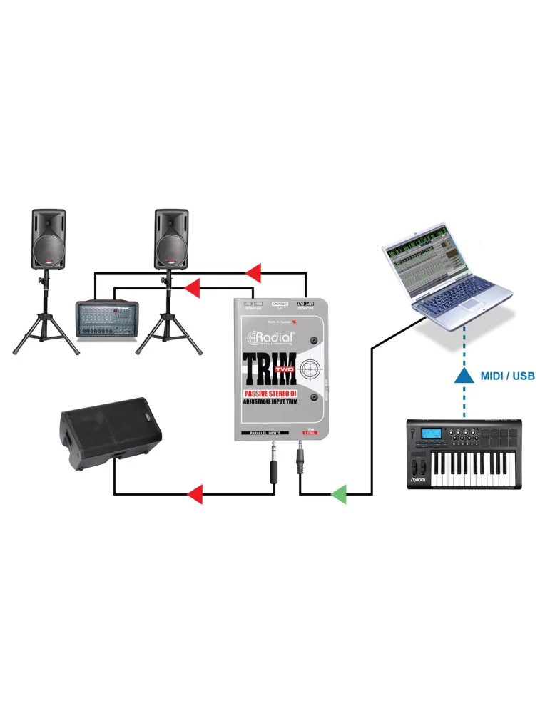  RADIAL ENGINEERING TRIM-TWO Direktwahlboxen - D.I. für Computer oder Smartphone|MusicGoodDeal 