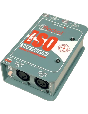  RADIAL ENGINEERING TWIN-ISO Direct boxes - Line isolator + 4dB stereo|MusicGoodDeal 