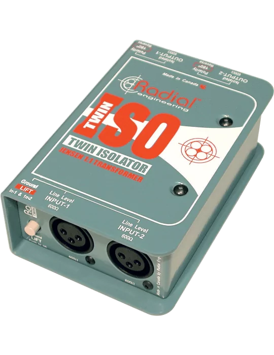  RADIAL ENGINEERING TWIN-ISO DI-Boxen - Line Isolator + 4dB Stereo|MusicGoodDeal 