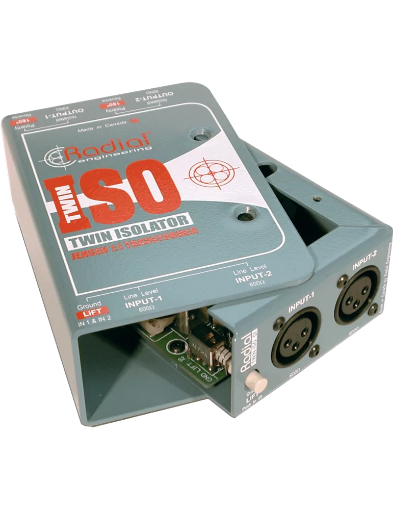 RADIAL ENGINEERING TWIN-ISO DI-Boxen - Line Isolator + 4dB Stereo|MusicGoodDeal 