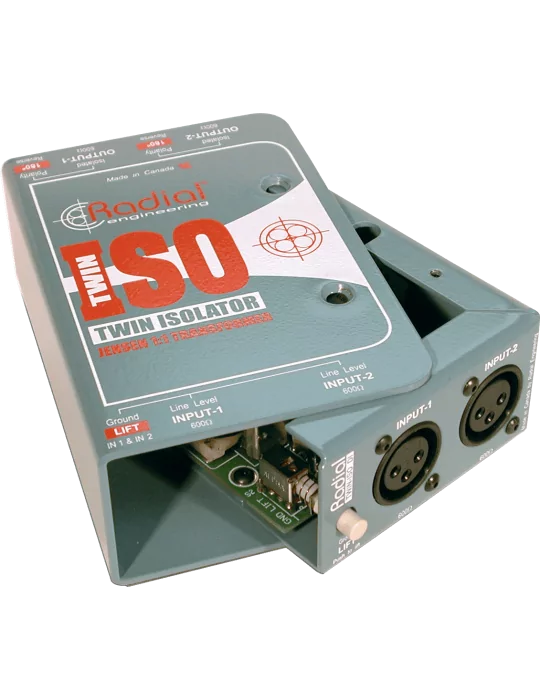  RADIAL ENGINEERING TWIN-ISO DI-Boxen - Line Isolator + 4dB Stereo|MusicGoodDeal 