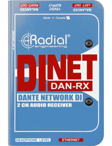  RADIAL ENGINEERING DAN-RX Direct boxes - DI receiver DANTE stereo|MusicGoodDeal  2