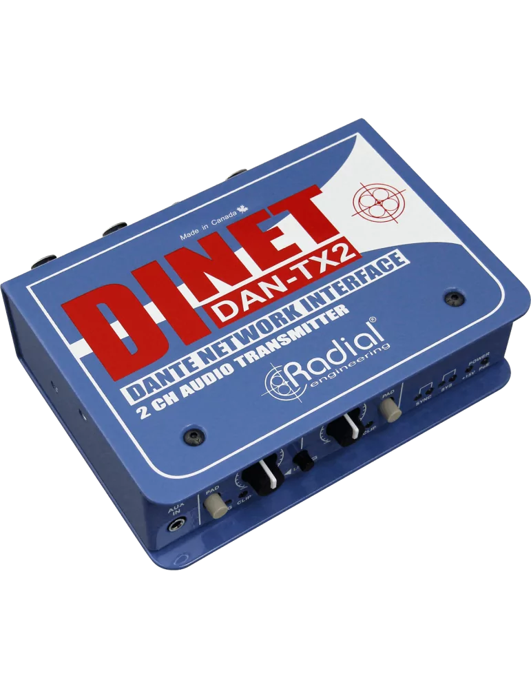  RADIAL ENGINEERING DAN-TX2 Boites de direct - 2 channel DANTE transmitter|MusicGoodDeal 