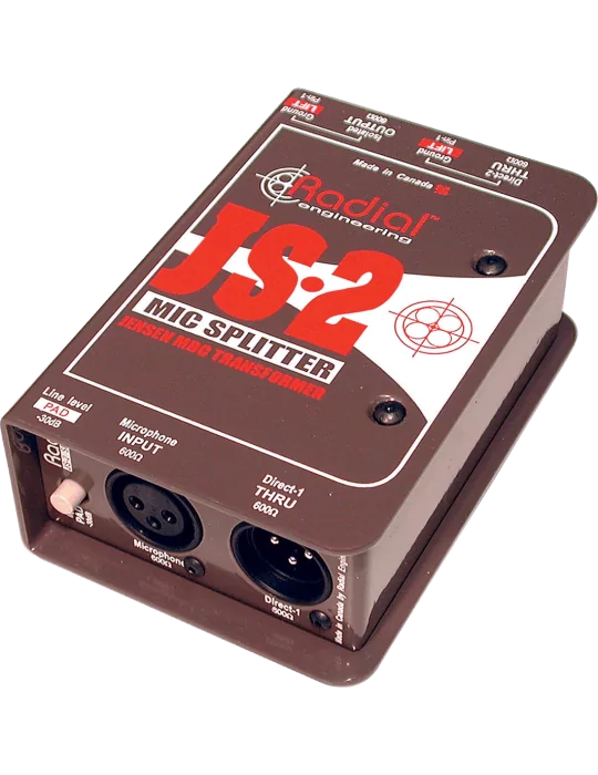  RADIAL ENGINEERING JS2 Divisores - 1 entrada / 2 salidas|MusicGoodDeal 