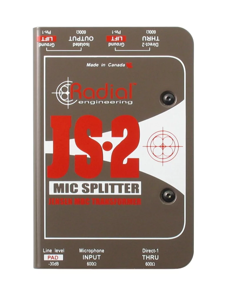  RADIAL ENGINEERING JS2 Divisores - 1 entrada / 2 salidas|MusicGoodDeal 