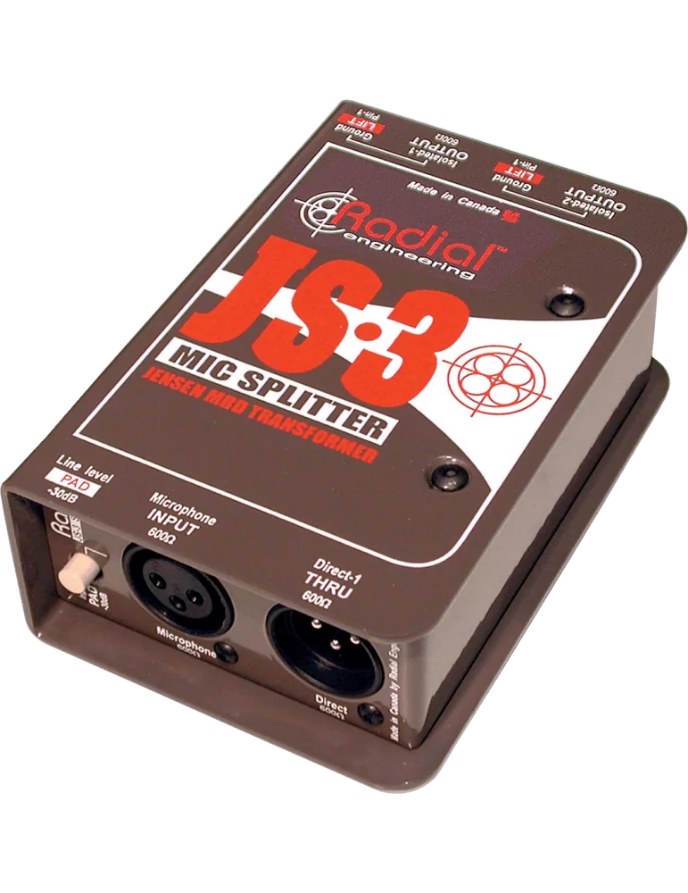  RADIAL ENGINEERING JS3 Divisores - 1 entrada / 3 salidas|MusicGoodDeal 