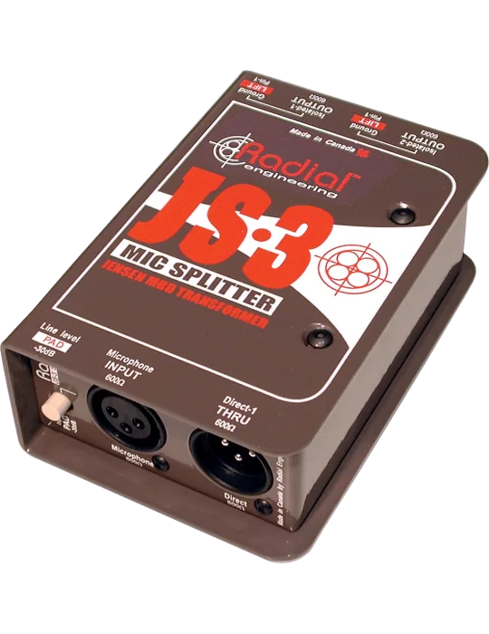  RADIAL ENGINEERING JS3 Divisores - 1 entrada / 3 salidas|MusicGoodDeal 